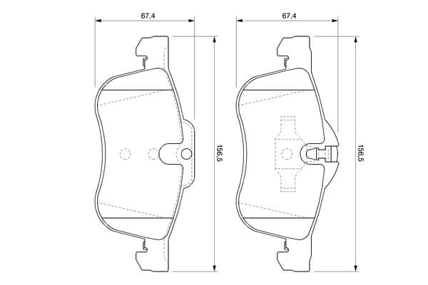 Bosch BP465 Diskli fren balatası seti; ön küçük görsel 8