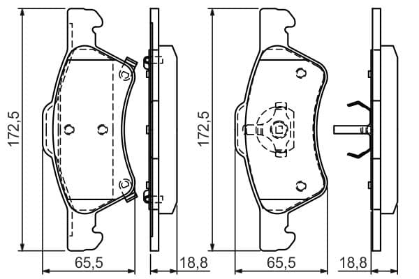 Bosch BP471 Diskli fren balatası seti; ön küçük görsel 6