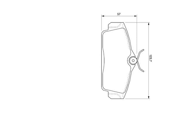 Bosch BP922 Diskli fren balatası seti; ön küçük görsel 6