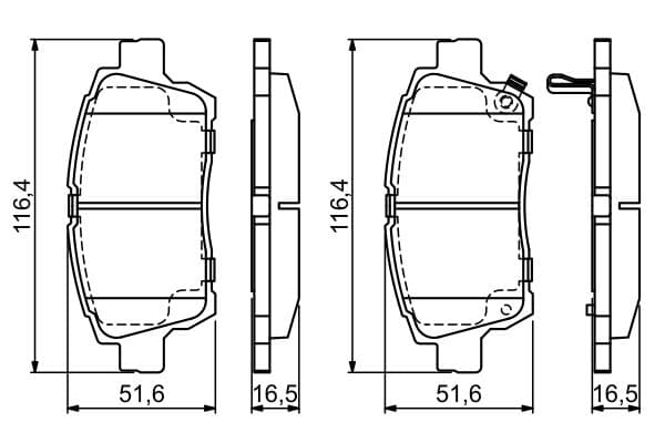 Bosch BP970 Diskli fren balatası seti; ön küçük görsel 5
