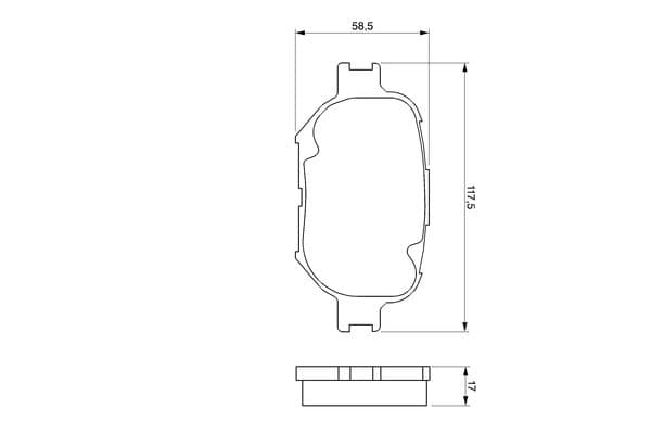 Bosch BP946 Diskli fren balatası seti; ön küçük görsel 6