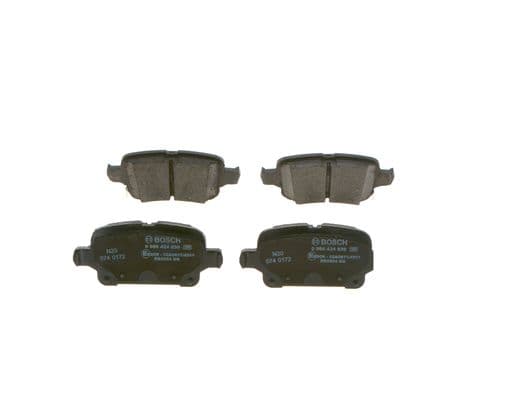 Bosch BP2458 Diskli fren balatası seti; arka küçük görsel 3