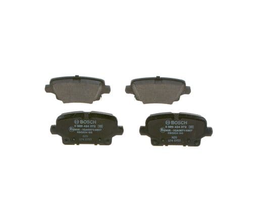 Bosch BP2495 Diskli fren balatası seti; arka küçük görsel 3
