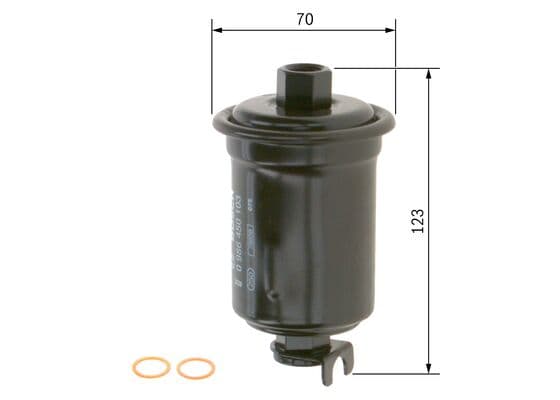Bosch F 0103 Yakıt filtresi, Benzin enjeksiyonu küçük görsel 5