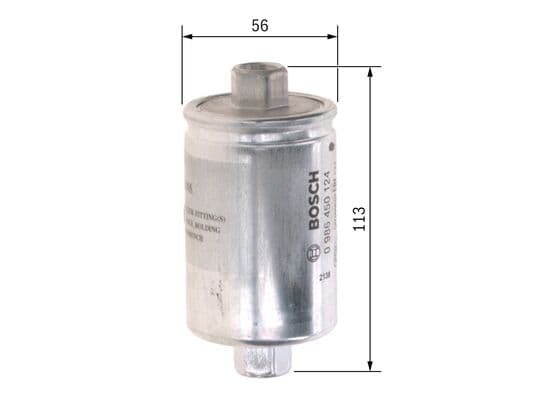 Bosch F 0124 Yakıt filtresi, Benzin enjeksiyonu küçük görsel 5