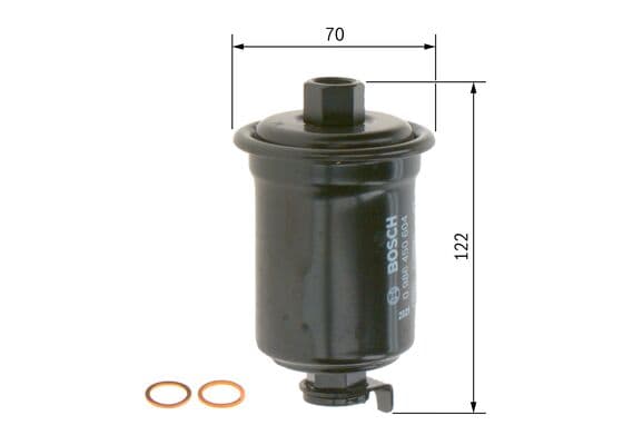 Bosch F 0604 Yakıt filtresi, Benzin enjeksiyonu küçük görsel 5