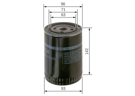 Bosch P 2400 Yağ filtresi küçük görsel 5