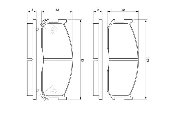 Bosch BP490 Diskli fren balatası seti; ön küçük görsel 6
