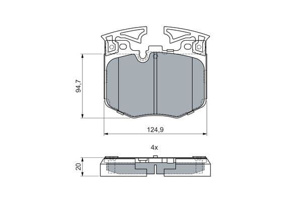 Bosch BP2771 Diskli fren balatası seti; ön küçük görsel 5