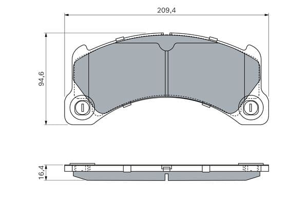 Bosch BP3013 Diskli fren balatası seti; ön küçük görsel 5