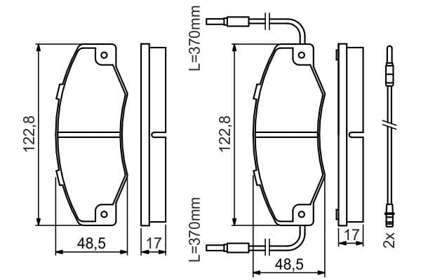 Bosch BP522 Diskli fren balatası seti; ön küçük görsel 6
