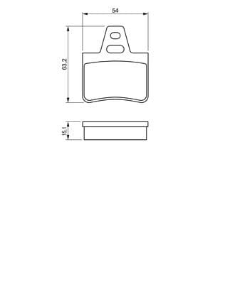 Bosch BP527 Diskli fren balatası seti; arka küçük görsel 5