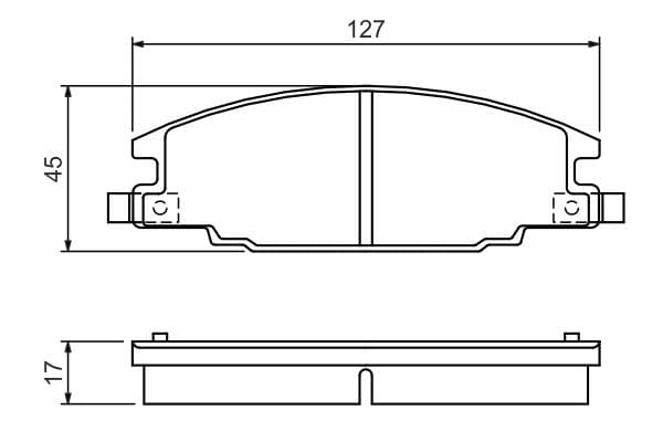 Bosch BP529 Diskli fren balatası seti; ön küçük görsel 5