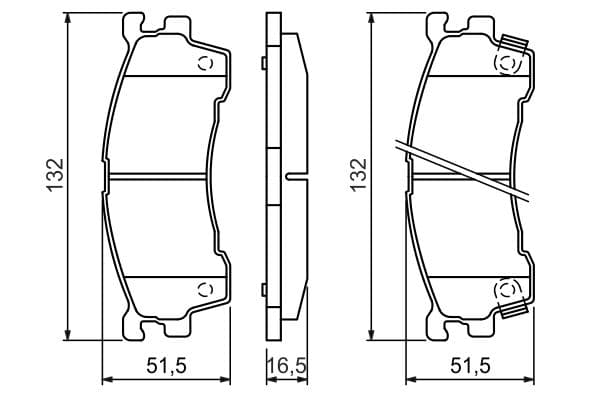 Bosch BP544 Diskli fren balatası seti; ön küçük görsel 6