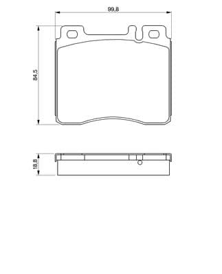 Bosch BP545 Diskli fren balatası seti; ön küçük görsel 5