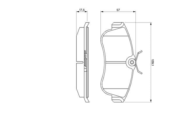 Bosch BP596 Diskli fren balatası seti; ön küçük görsel 6