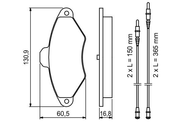 Bosch BP608 Diskli fren balatası seti; ön küçük görsel 6