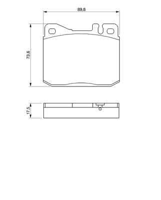 Bosch BP635 Diskli fren balatası seti; ön küçük görsel 5
