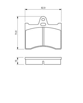 Bosch BP644 Diskli fren balatası seti; arka küçük görsel 5