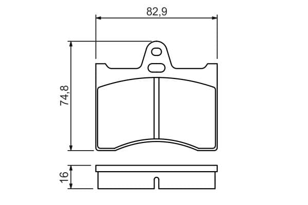 Bosch BP644 Diskli fren balatası seti; arka küçük görsel 6