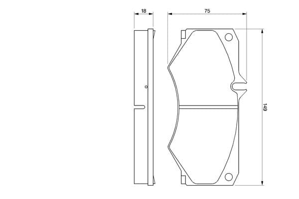 Bosch BP715 Diskli fren balatası seti; ön küçük görsel 6