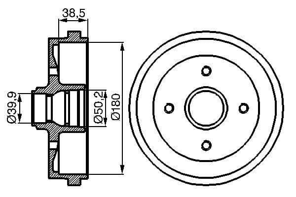 Bosch DB084 Fren tamburu küçük görsel 5