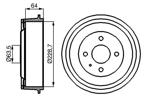 Bosch DB092 Fren tamburu 1