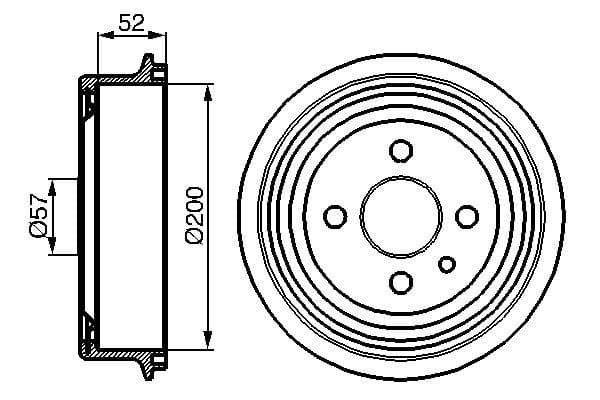 Bosch DB097 Fren tamburu küçük görsel 5