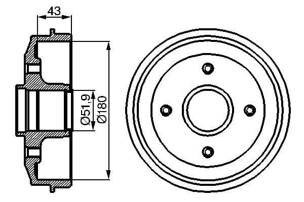 Bosch DB099 Fren tamburu küçük görsel 5