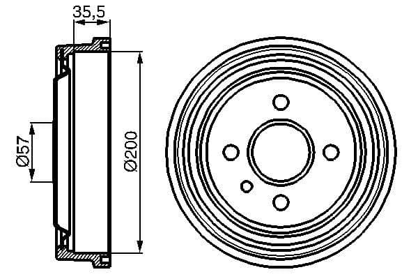 Bosch DB100 Fren tamburu küçük görsel 5