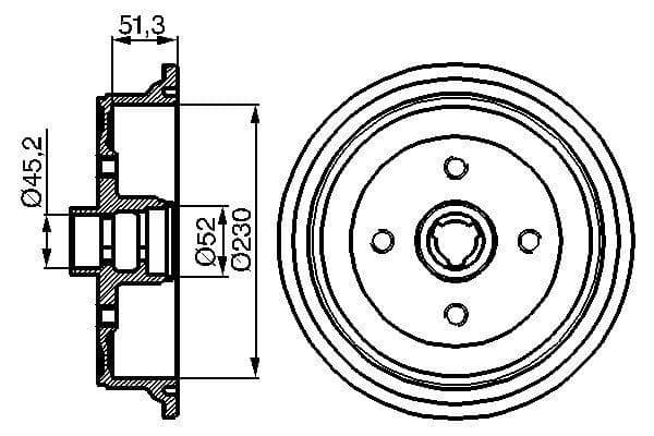 Bosch DB105 Fren tamburu 1