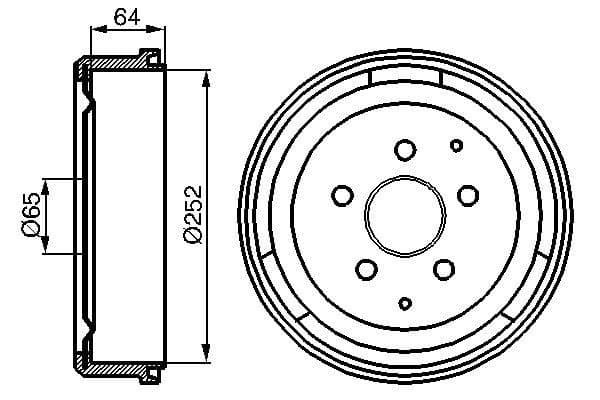 Bosch DB109 Fren tamburu küçük görsel 5