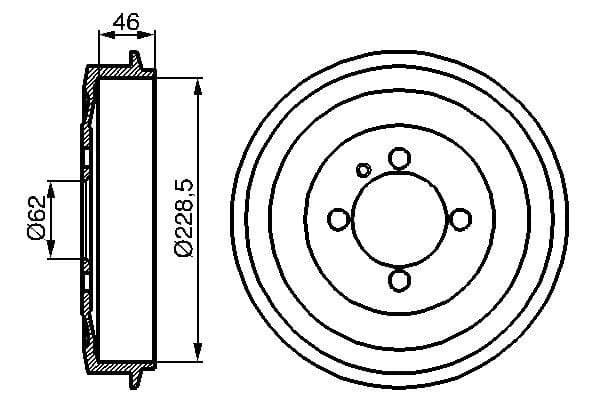 Bosch DB114 Fren tamburu küçük görsel 5