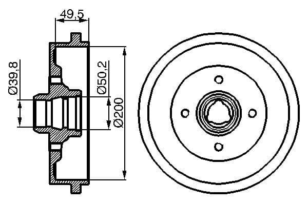 Bosch DB116 Fren tamburu küçük görsel 5