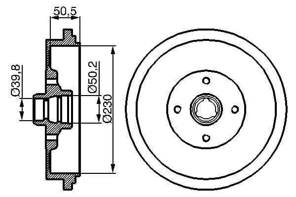 Bosch DB117 Fren tamburu 1