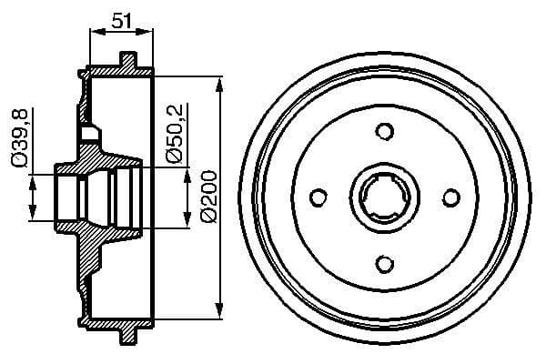 Bosch DB128 Fren tamburu küçük görsel 5