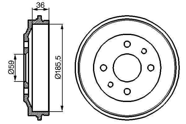 Bosch DB130 Fren tamburu küçük görsel 5