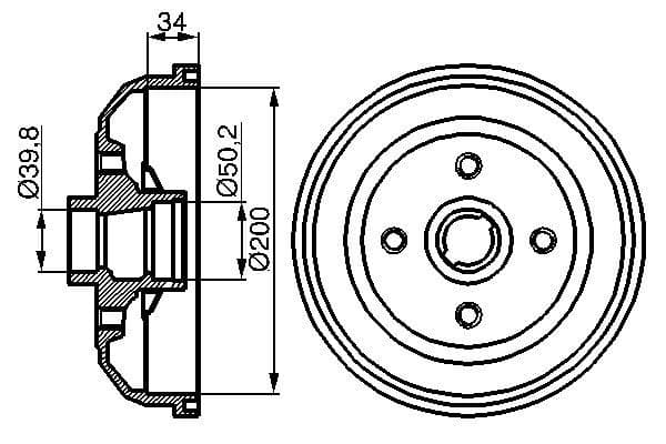 Bosch DB131 Fren tamburu küçük görsel 5