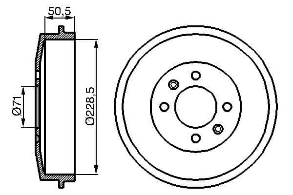 Bosch DB135 Fren tamburu küçük görsel 5