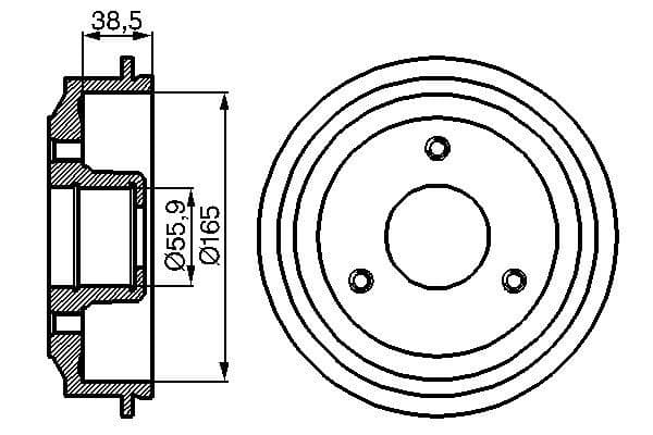 Bosch DB141 Fren tamburu 1