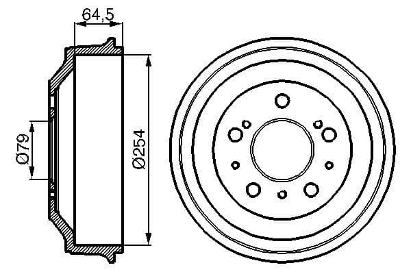 Bosch DB173 Fren tamburu küçük görsel 5