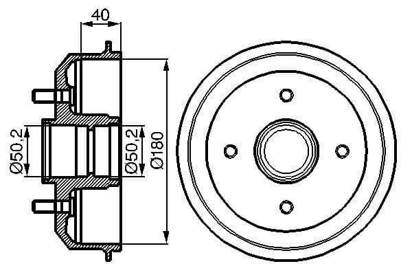 Bosch DB174 Fren tamburu küçük görsel 5