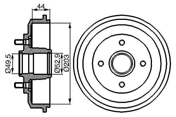 Bosch DB177 Fren tamburu 1