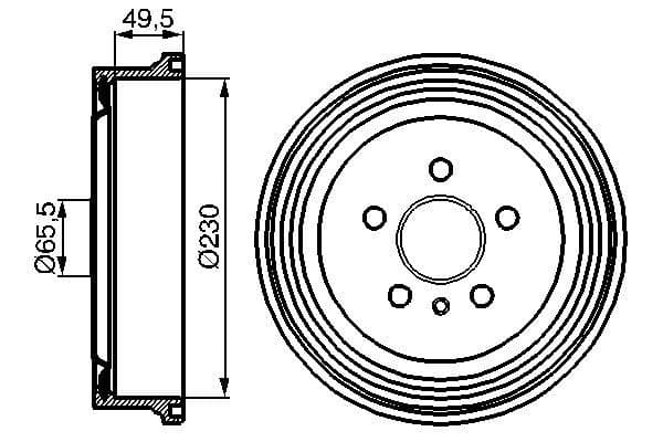 Bosch DB179 Fren tamburu küçük görsel 5