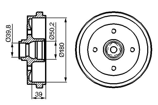 Bosch DB185 Fren tamburu küçük görsel 5
