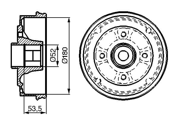 Bosch DB186 Fren tamburu küçük görsel 5
