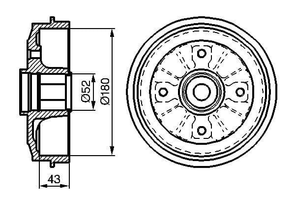 Bosch DB188 Fren tamburu küçük görsel 5