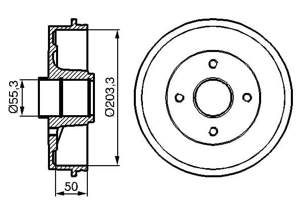 Bosch DB195 Fren tamburu küçük görsel 5