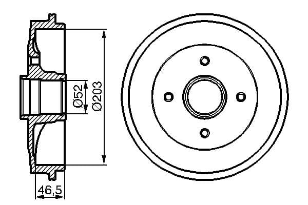 Bosch DB198 Fren tamburu küçük görsel 5
