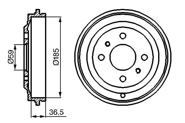 Bosch DB199 Fren tamburu küçük görsel 5